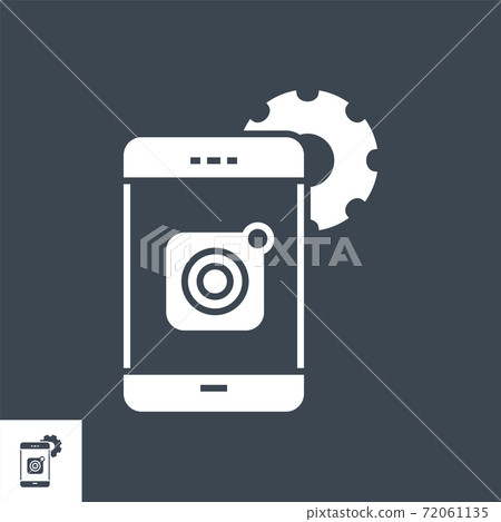 Mobile Apps Development Vector Glyph Icon - Stock Illustration ...
