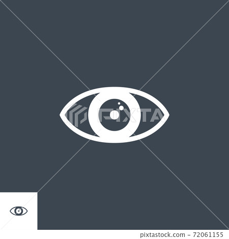 Eye related vector glyph icon. - Stock Illustration [72061155] - PIXTA