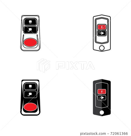 Smart key system vector illustration template Smart key system vector illustration template 72061366