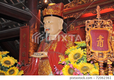 越南，河內，文陵（孔廟），孔子像 72062361