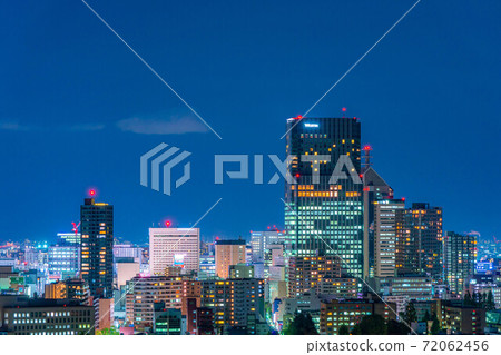 Night view of Sendai city seen from the ruins of Aoba Castle [Miyagi Prefecture] 72062456