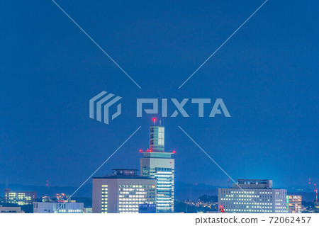 從青葉城遺址看的仙台市夜景[宮城縣] 72062457