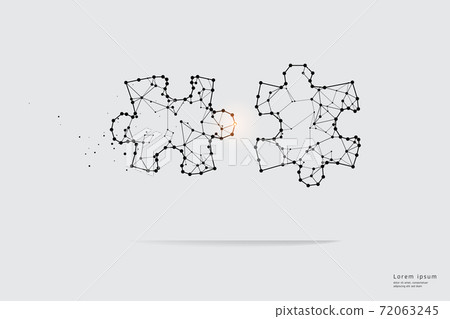 Vector graphic concept of Puzzle Vector graphic concept of Puzzle 72063245