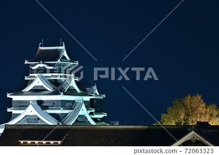 Kumamoto City Restoration Kumamoto Castle Illuminated 72063323