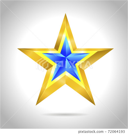 Abstract star background. Overlying star shapes in blue New year Christmas 72064193