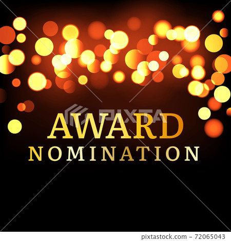 Award nomination background golden film movie vector logo ceremony poster Award nomination background golden film movie vector logo ceremony poster 72065043