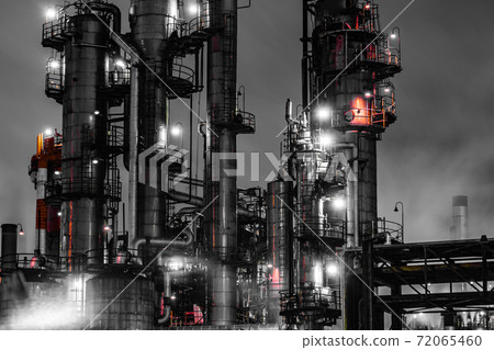 Keihin Industrial Zone factory Night view Keihin Industrial Zone factory Night view 72065460