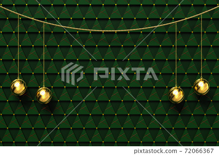 3D illustration of Christmas ornaments 3D illustration of Christmas ornaments 72066367