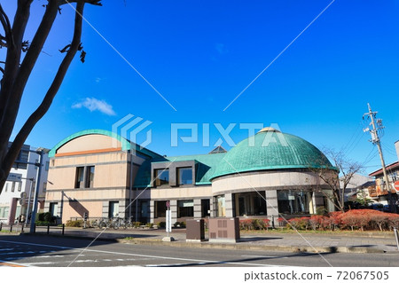 Inuyama Library with cute blue sky and dome shape 72067505