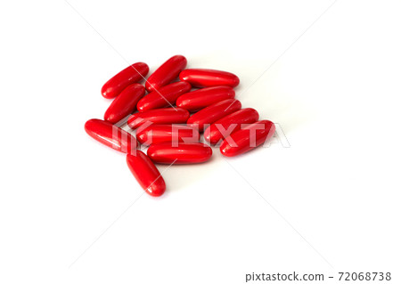 closed up Medical tablets on white floor closed up Medical tablets on white floor 72068738