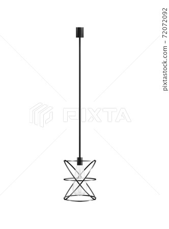 Loft Lamp Realistic Composition 72072092