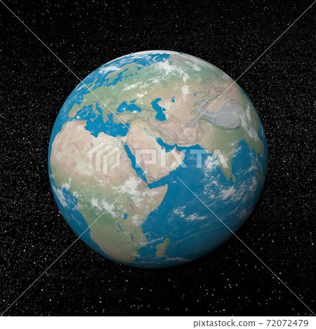 Middle east on earth - 3D render Middle east on earth - 3D render 72072479