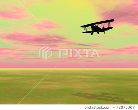 Biplan - 3D render 72073307