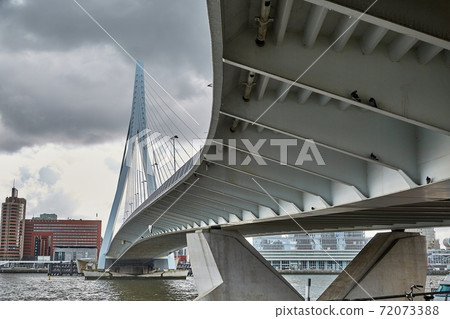 Rotterdam sightseeing near the center, bridge structure 72073388
