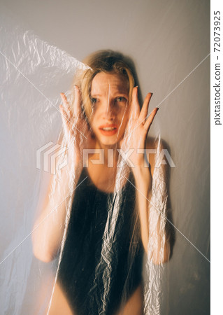 woman protection defocused portrait female rights woman protection defocused portrait female rights 72073925