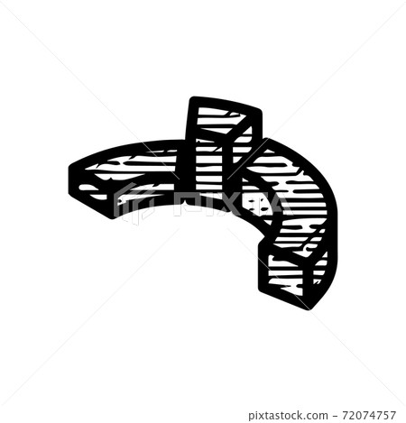 pie cart icon hand drawn vector illustration isolated on white b pie cart icon hand drawn vector illustration isolated on white b 72074757