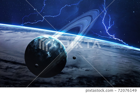 Planets and lightnings Planets and lightnings 72076149