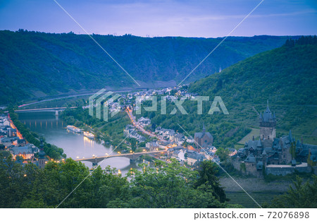 Panorama of Cochem 72076898