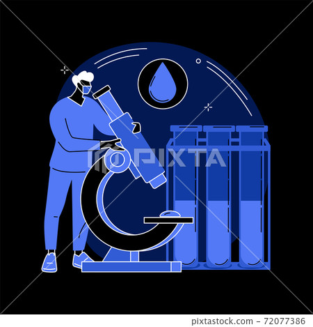 Blood testing abstract concept vector illustration. 72077386