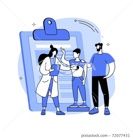 Head to toe physical examination abstract concept vector illustration. Head to toe physical examination abstract concept vector illustration. 72077431