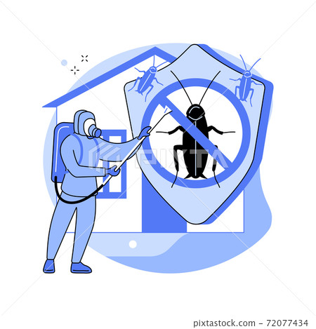 Home pest insects control abstract concept vector illustration. Home pest insects control abstract concept vector illustration. 72077434