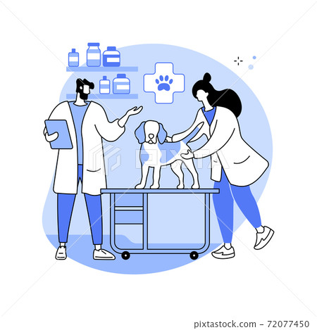 Vet clinic abstract concept vector illustration. 72077450