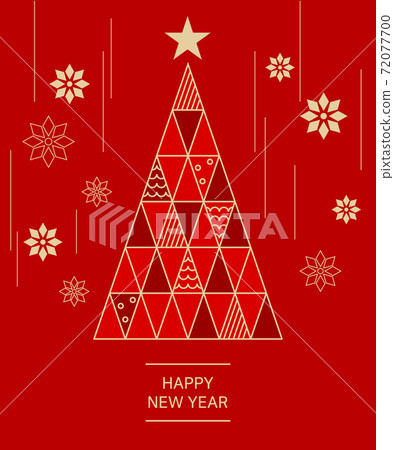 Christmas Illustration-Christmas Tree 72077700