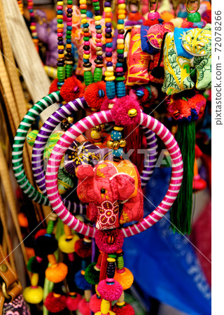 Beautiful display of thai souvenirs - Ao Nang Night Market 72078266