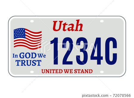 Retro car plate for banner design colorado state Vector Image