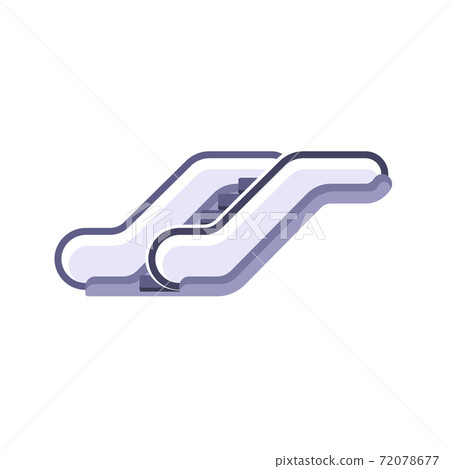 Escalate vector icon sign. Elevator mall symbol, escalator ladder icon 72078677