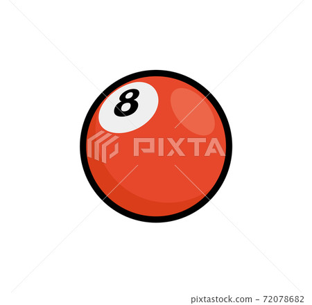 Bowl red ball vector icon. Bowling cartoon ball icon 72078682