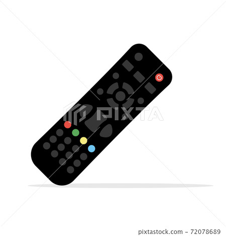 Remote control tv icon. Flat vector remote... - Stock Illustration ...