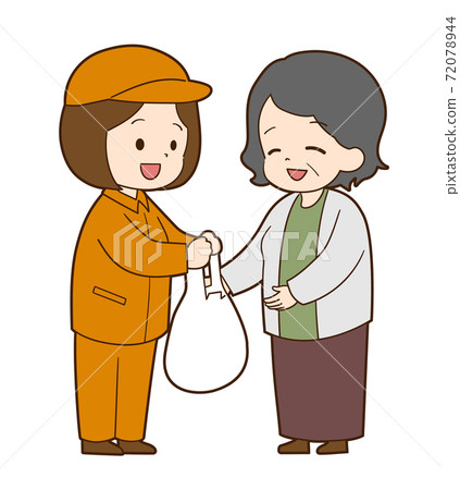 Handyman staff on behalf of shopping Handyman staff on behalf of shopping 72078944