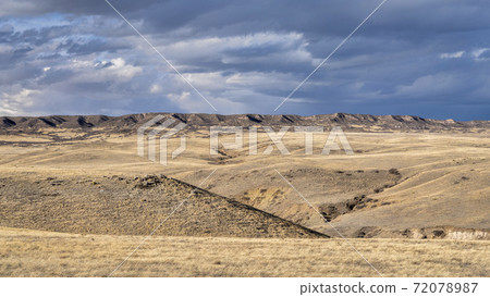 rolling prairie in northern Colorado 72078987