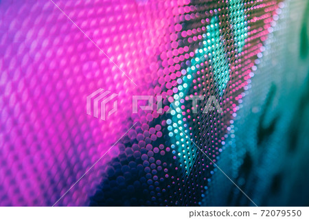 CloseUp LED blurred screen. LED soft focus background. abstract background ideal for design. 72079550