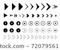 Arrow direction Arrow arrow Over there Over there yajirushi 72079561