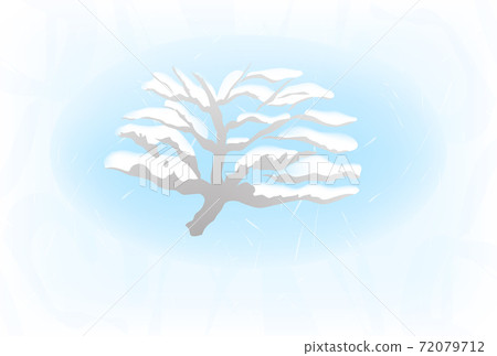 雪在樹枝上(冷問候明信片背景圖) 雪在樹枝上(冷問候明信片背景圖) 72079712