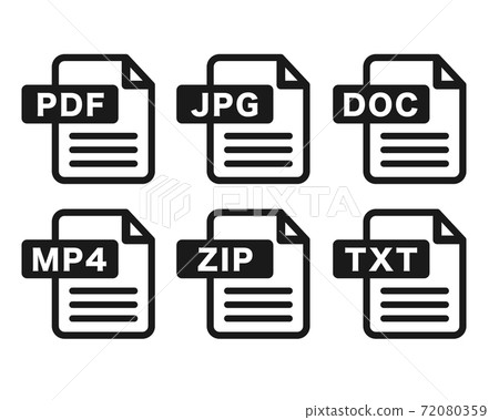 File format set material / vector File format set material / vector 72080359