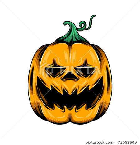 The monster yellow pumpkin with the big smile and for the tattoos inspirations 72082609