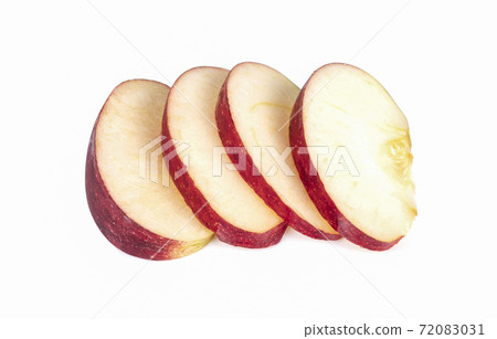 Sliced apple isolated on white Sliced apple isolated on white 72083031