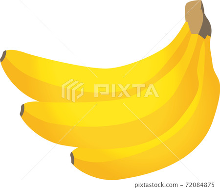 Banana watercolor style bunch Banana watercolor style bunch 72084875