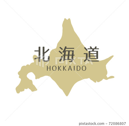 Hokkaido map logo 72086807
