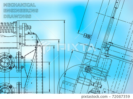 Engineering backgrounds. Mechanical engineering drawings 72087359
