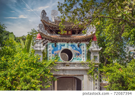 Temple Ngoc Son in Hanoi, Vietnam.Temple of Literature is also called temple of Confucius Temple Ngoc Son in Hanoi, Vietnam.Temple of Literature is also called temple of Confucius 72087394