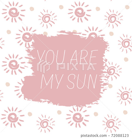 Vector illustration. Card, flyer, web banner. A short message, a greeting 72088123