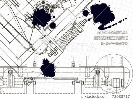 Black Ink. Blots. Mechanical. Instrument-making 72088717