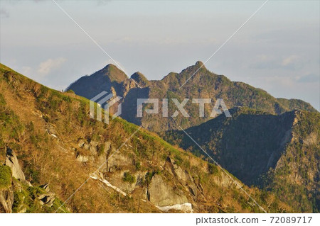 Mt. Nokogiri from the vicinity of Mt. Kaikoma Shichijo Cabin Mt. Nokogiri from the vicinity of Mt. Kaikoma Shichijo Cabin 72089717