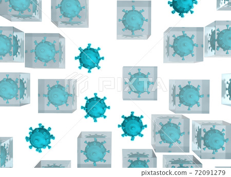 Coronavirus suppression image CG (no shadow) 72091279