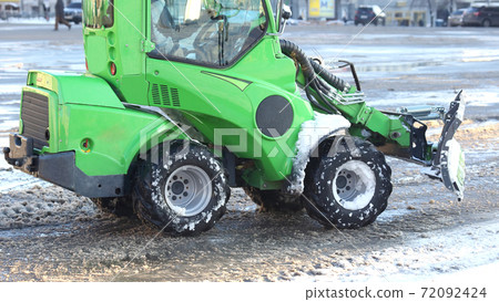 street cleaning the city from snow with the help of special equipment mini street cleaning the city from snow with the help of special equipment mini 72092424