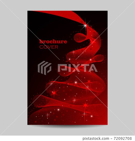 Modern brochure cover design with winter pattern Modern brochure cover design with winter pattern 72092708